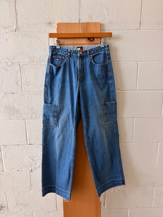 Vtg Tommy Hilfiger Cargo Jeans : 10