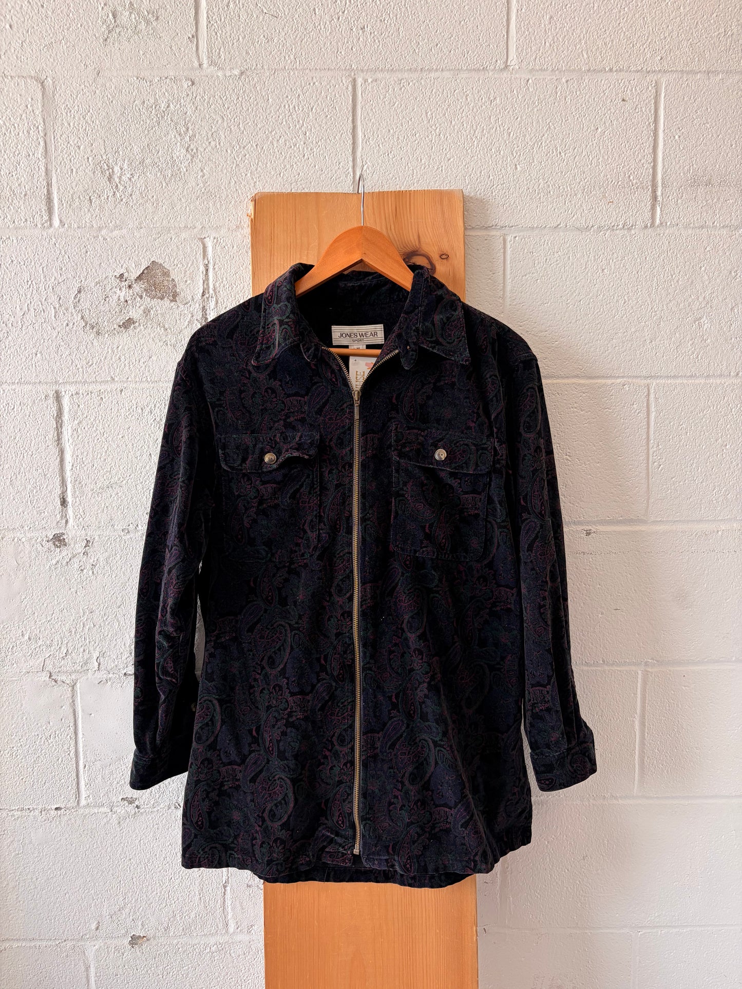 Vtg Purple Paisley Jacket : M