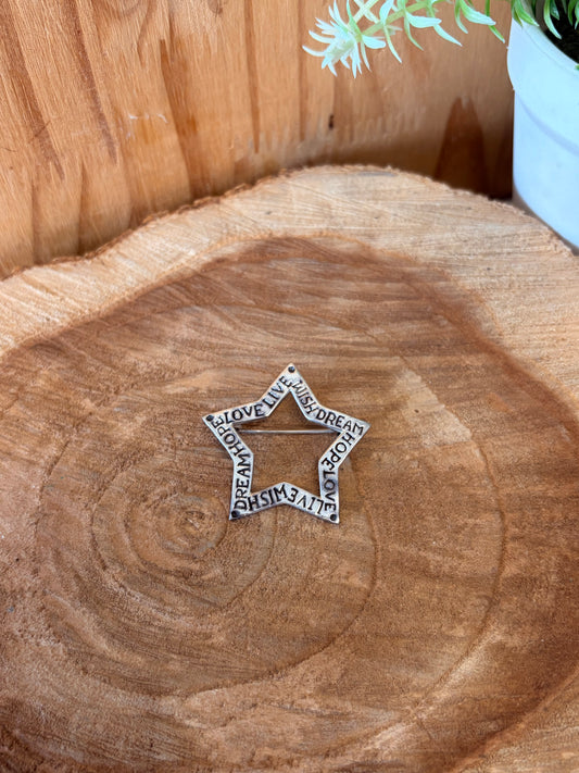 925 Sterling Star Brooch