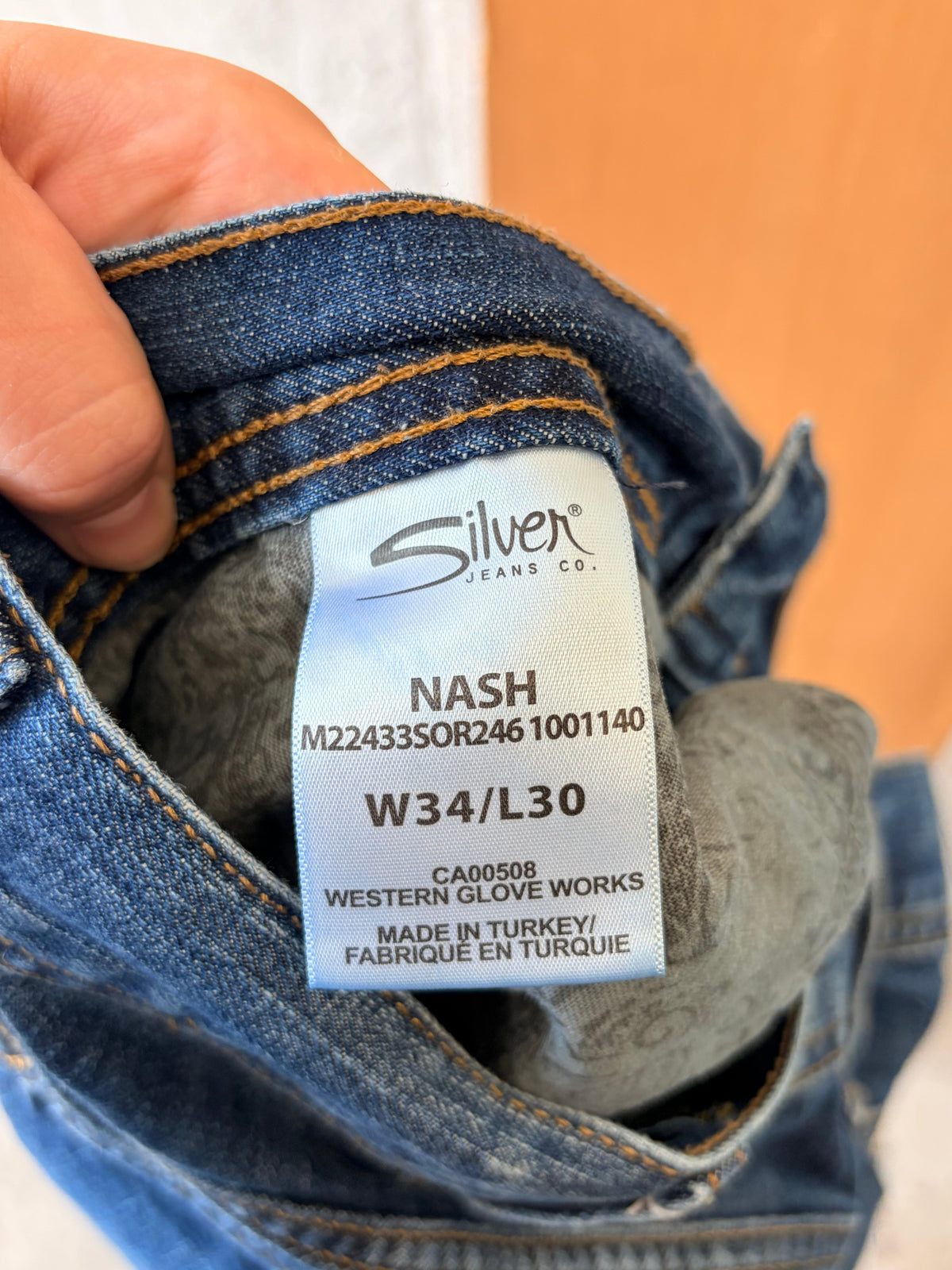 Medium Wash Silver Jeans : 34x30