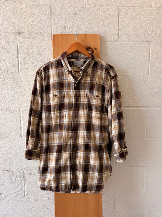 Plaid Brown Carhartt Flannel : L
