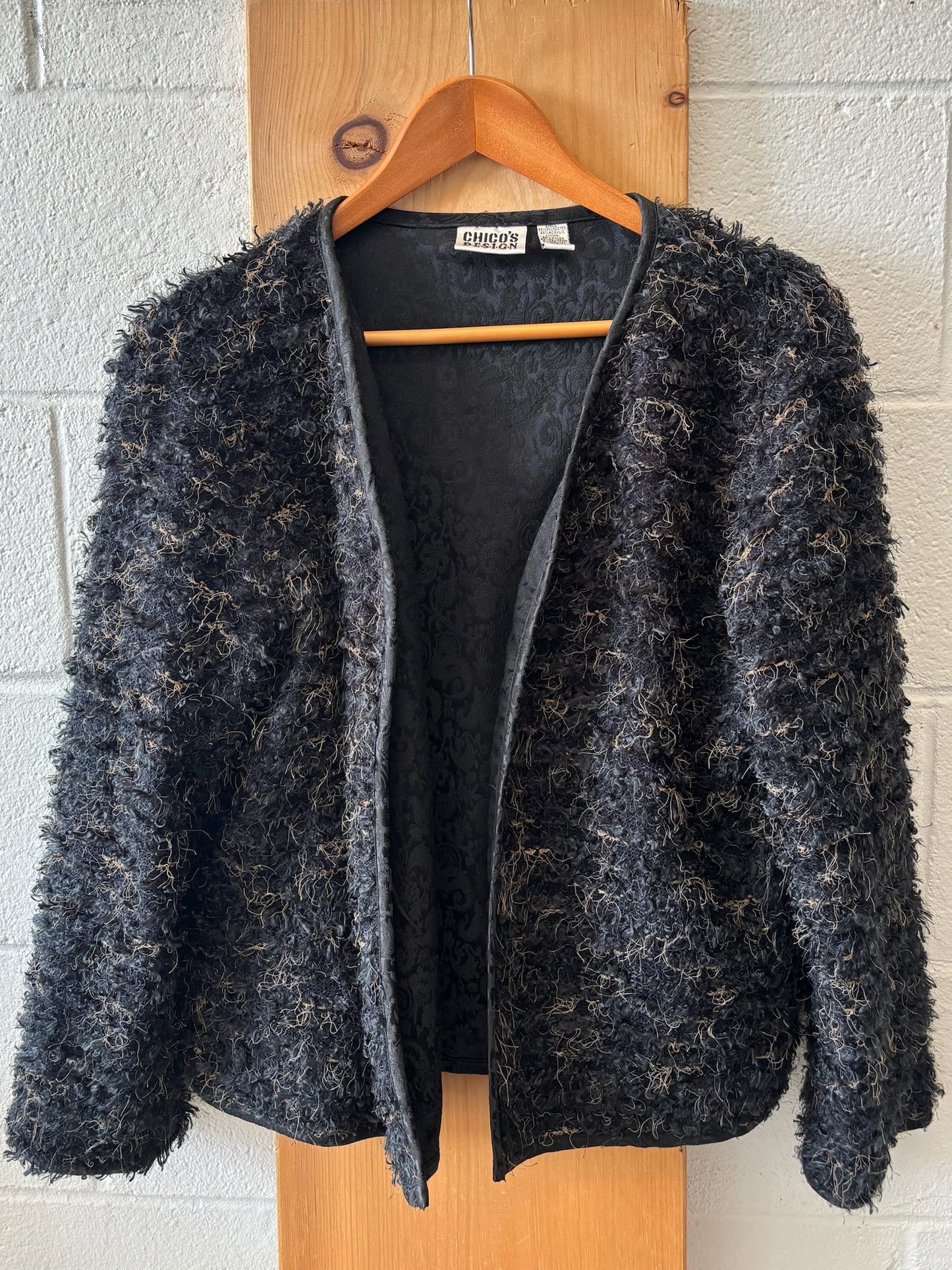 Gray Textured Jacket :  M