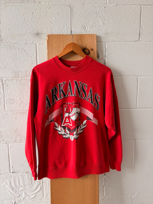 Vtg Razorbacks Crew : L