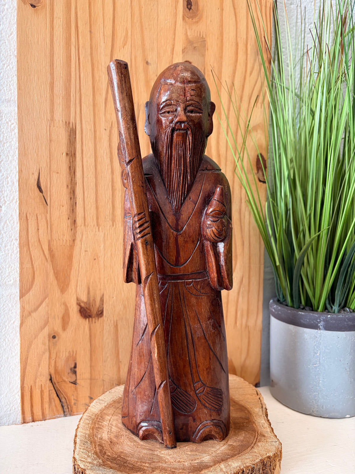 Vtg Wooden Carved Wise Man Figure (Local Pick Up Only)