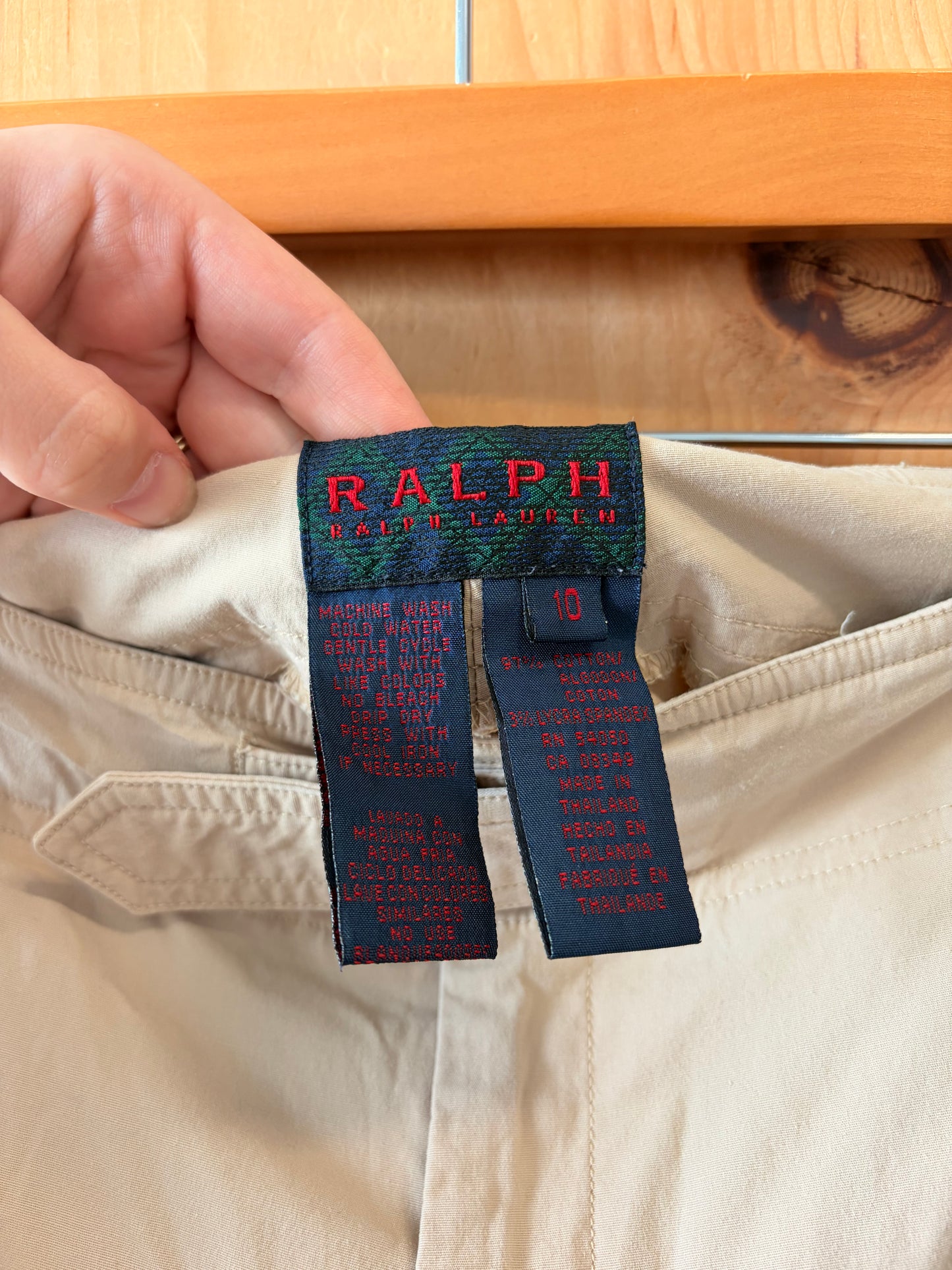 Vtg Ralph Lauren Khaki Capris : 10