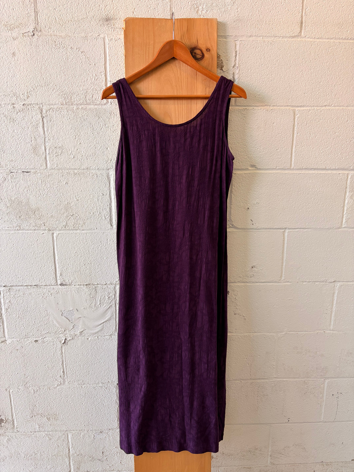 Vtg Embroidered Purple Dress : 10