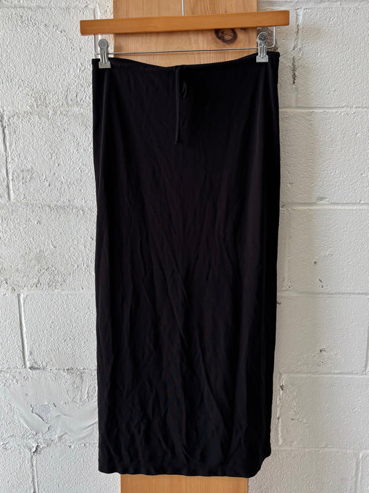 Black Adjustable Maxi Skirt : S