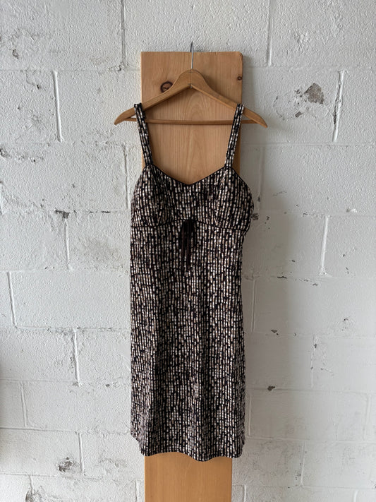 Brown and White Dress : 12