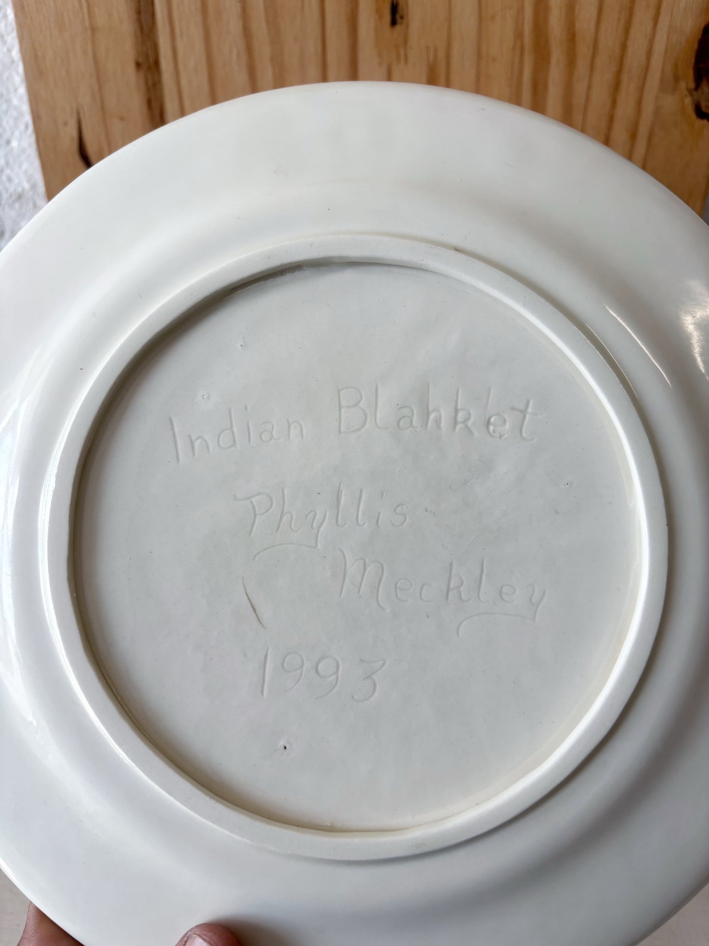 Hand Painted Flower Plate (Local Pick Up Only)
