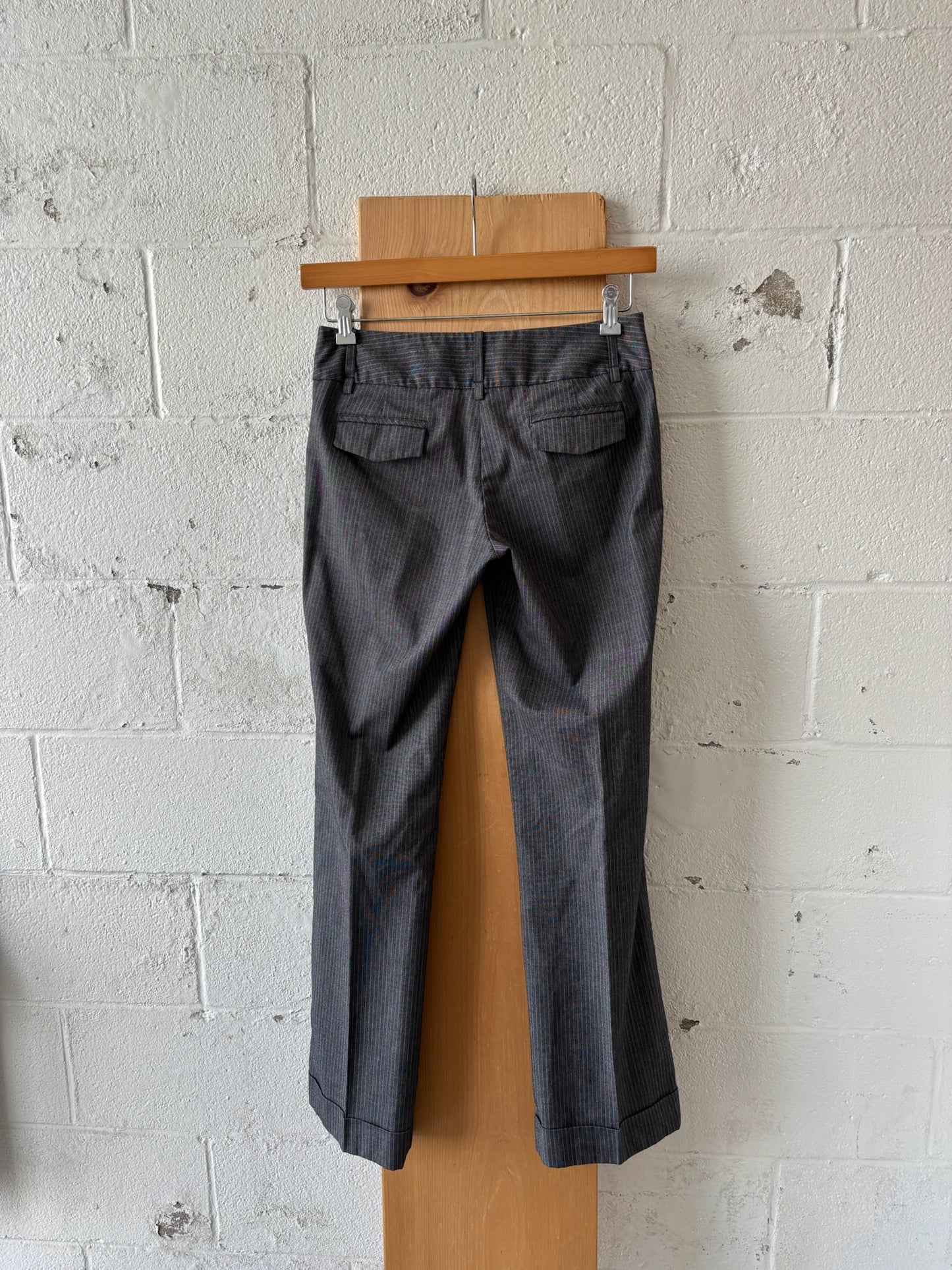 Gray Pinstripe Trousers : 5