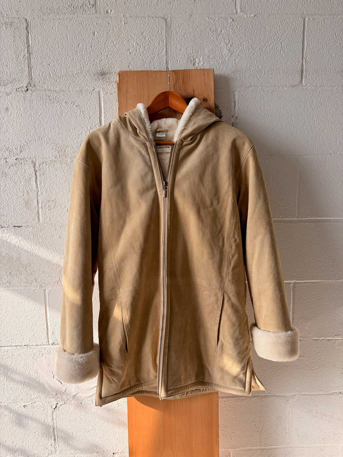 St John’s Bay Suede Coat : M (Local Pick Up Only)