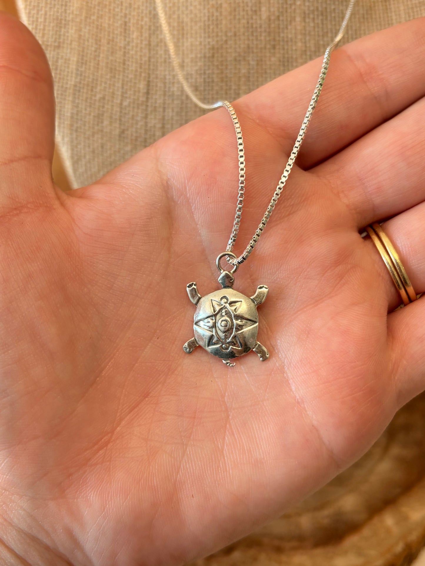 925 Silver Turtle Necklace