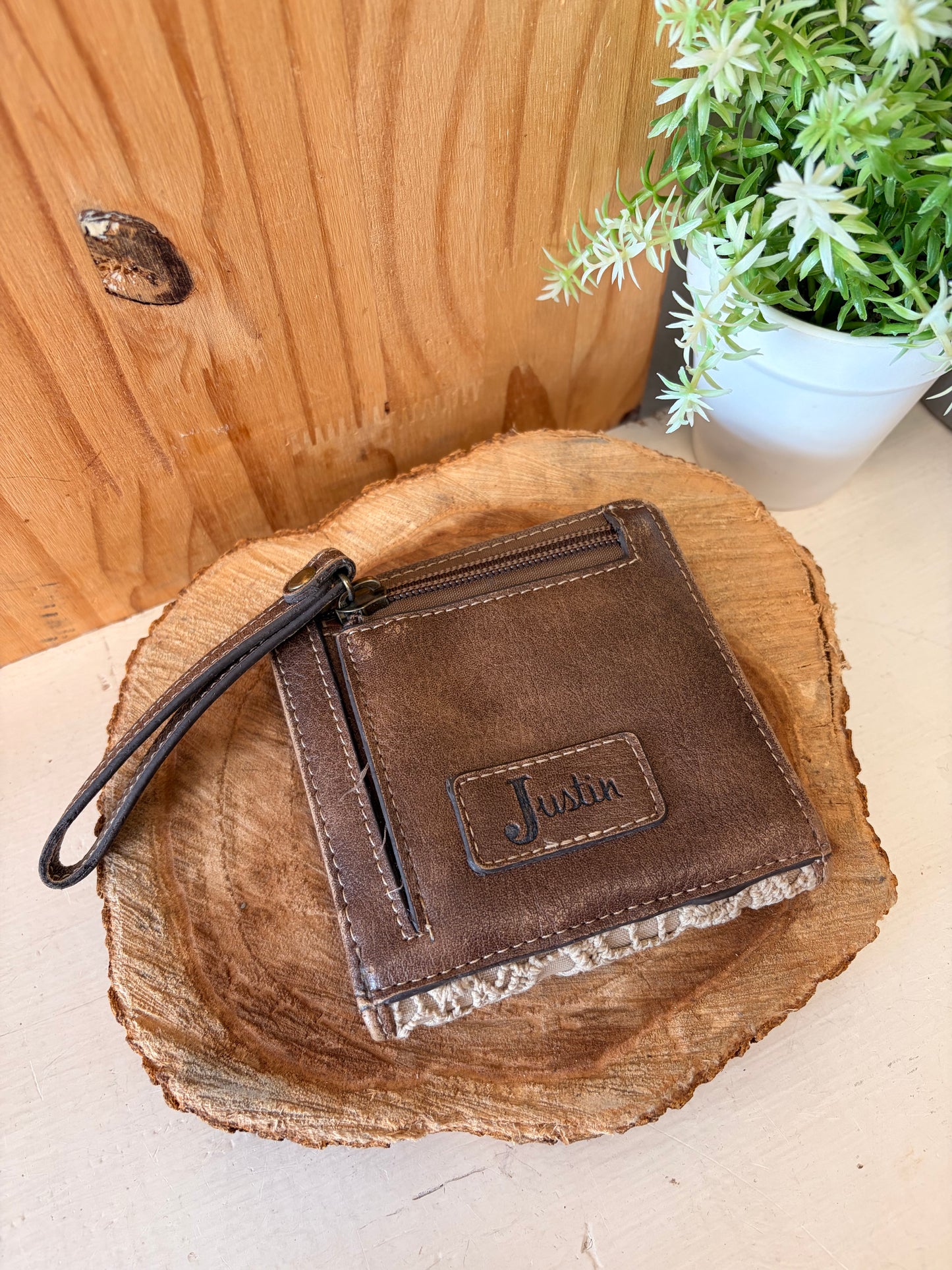 Studded Lace Wallet (As Is)