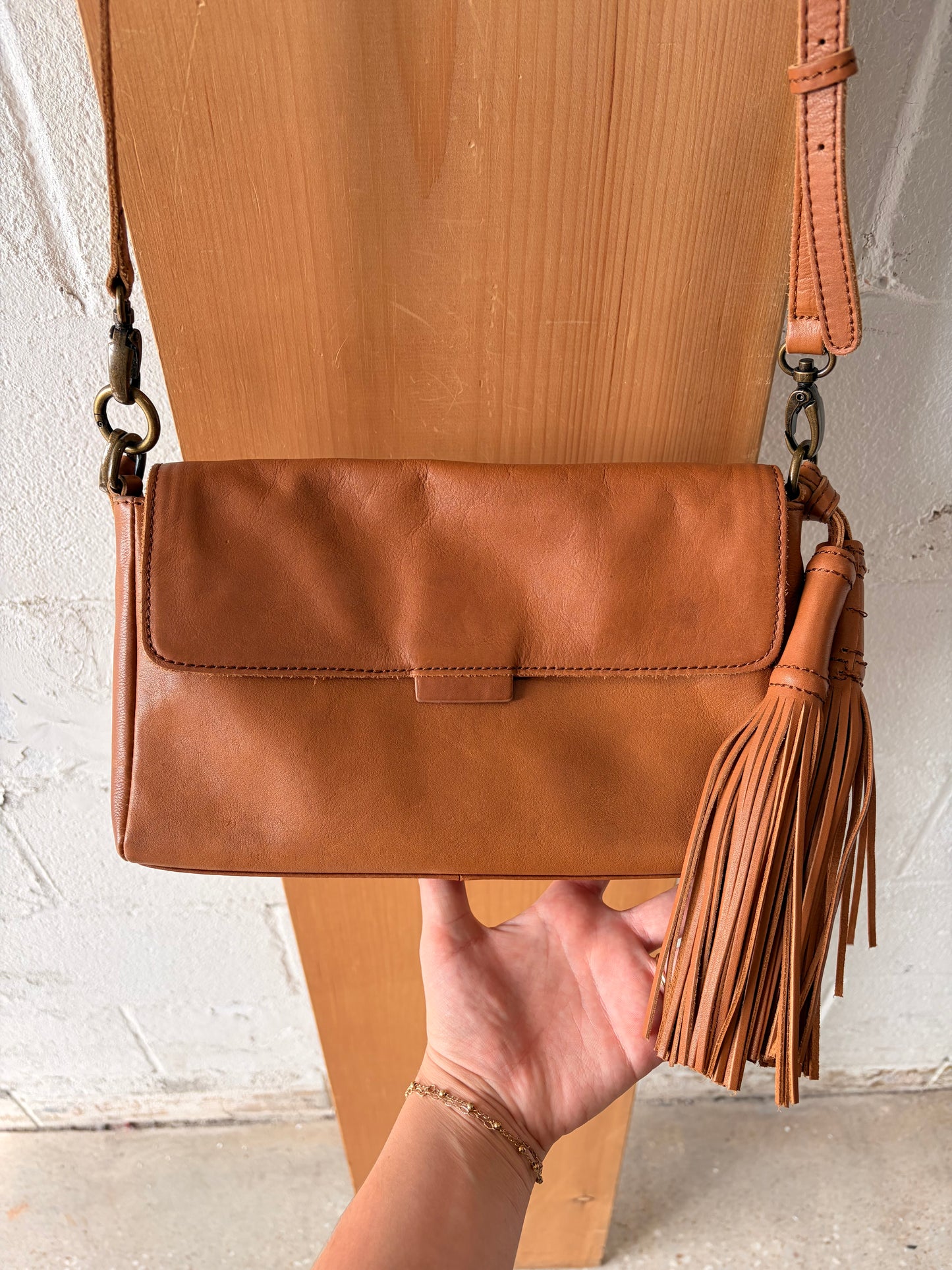 Brown Leather Lucky Purse