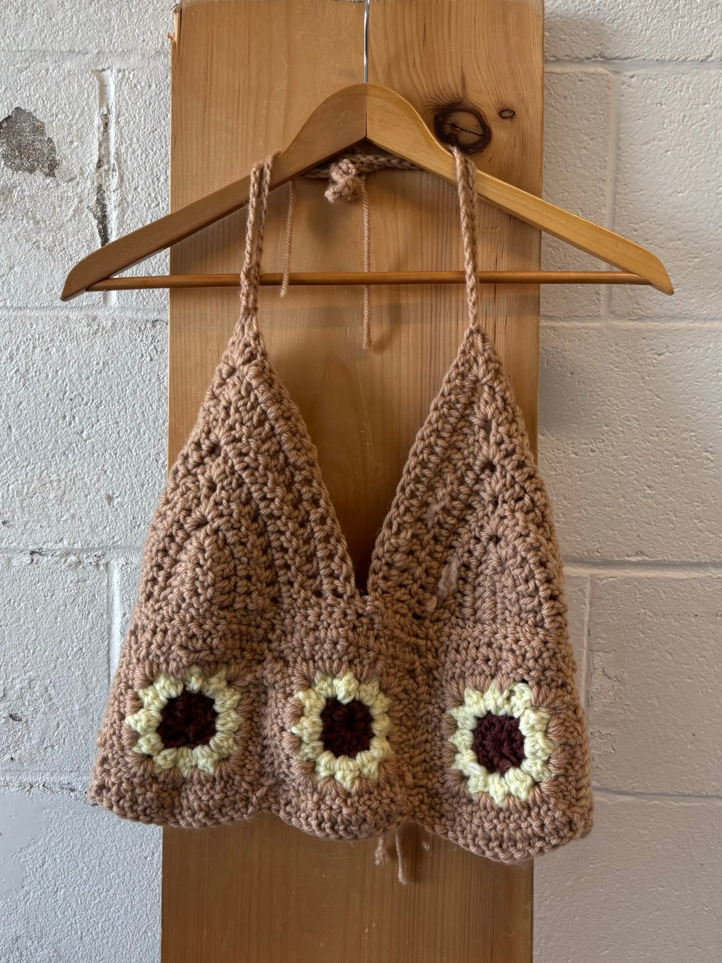Crochet Sunflower Halter : M/L