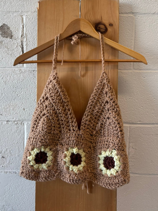 Crochet Sunflower Halter : M/L