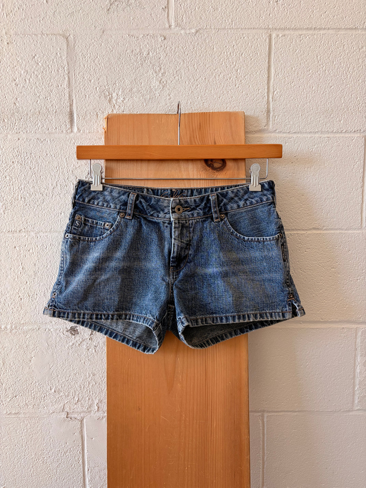 Silver Denim Shorts : 30