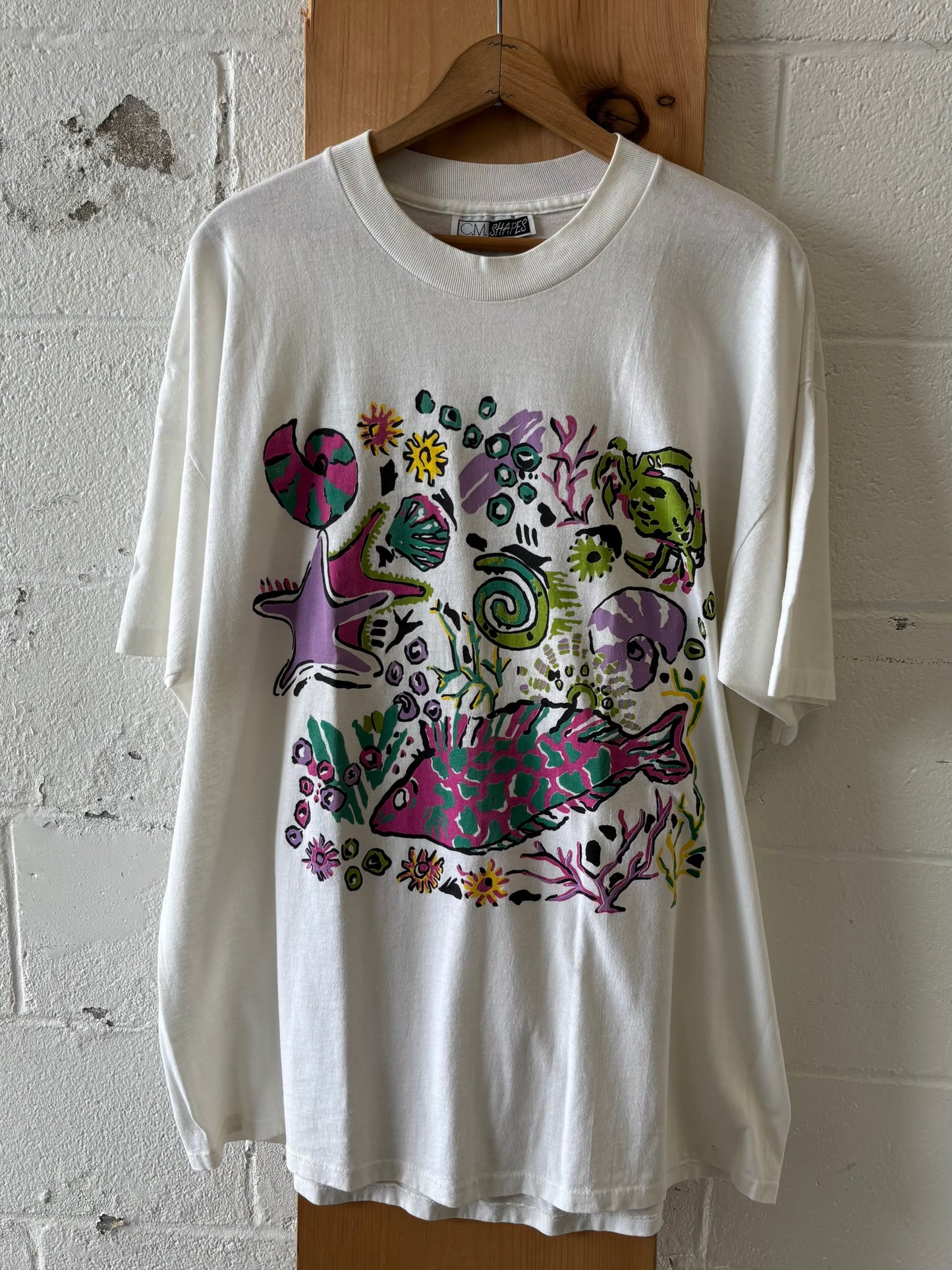 Vtg Single Stitch Sea Shirt : L