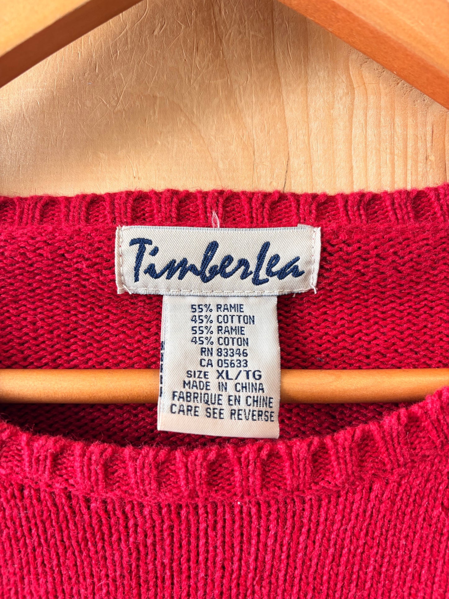 Embroidered Sheep Sweater : XL