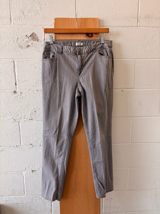 Gray Wash Jeans : 16W