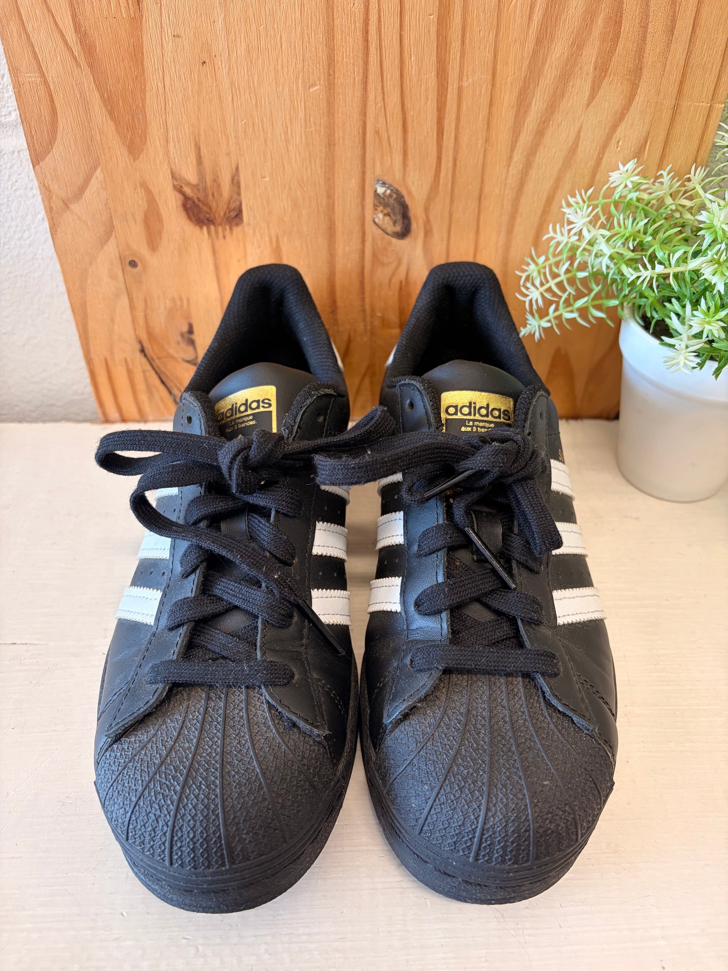 Black & White Adidas Allstars : Men’s 6