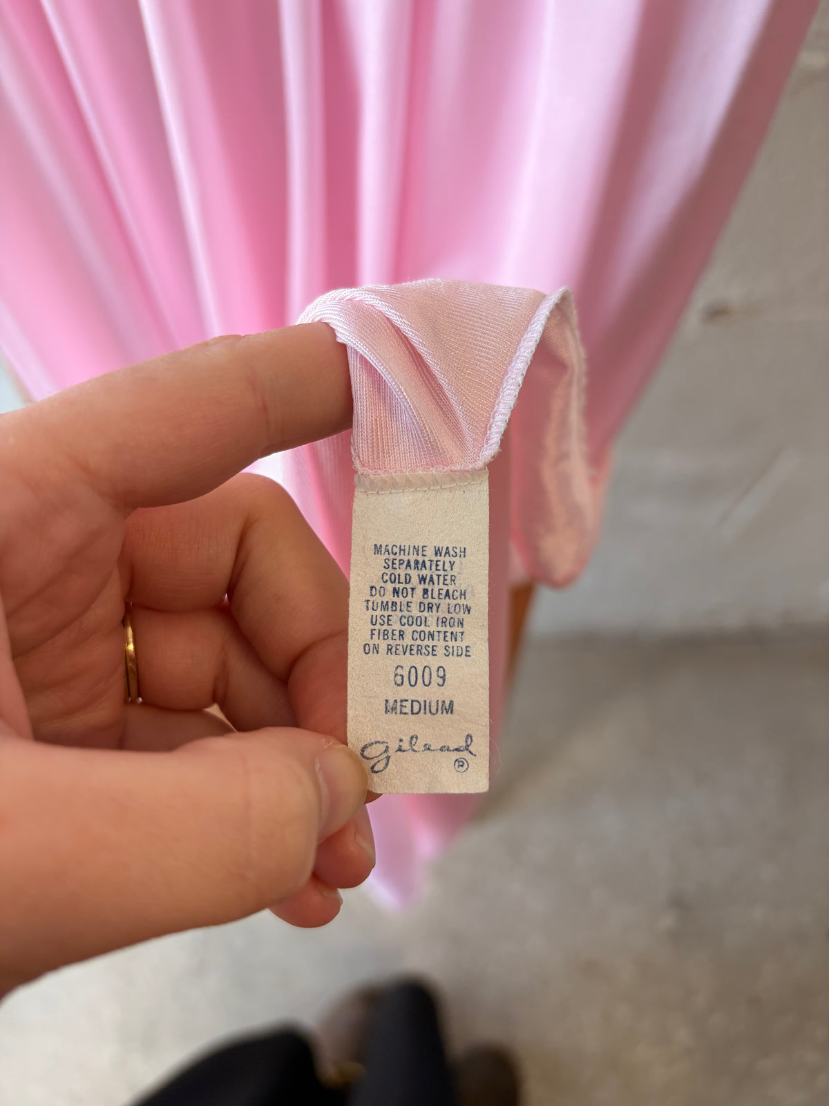 Vtg Pink Nightgown Slip : M (As Is)
