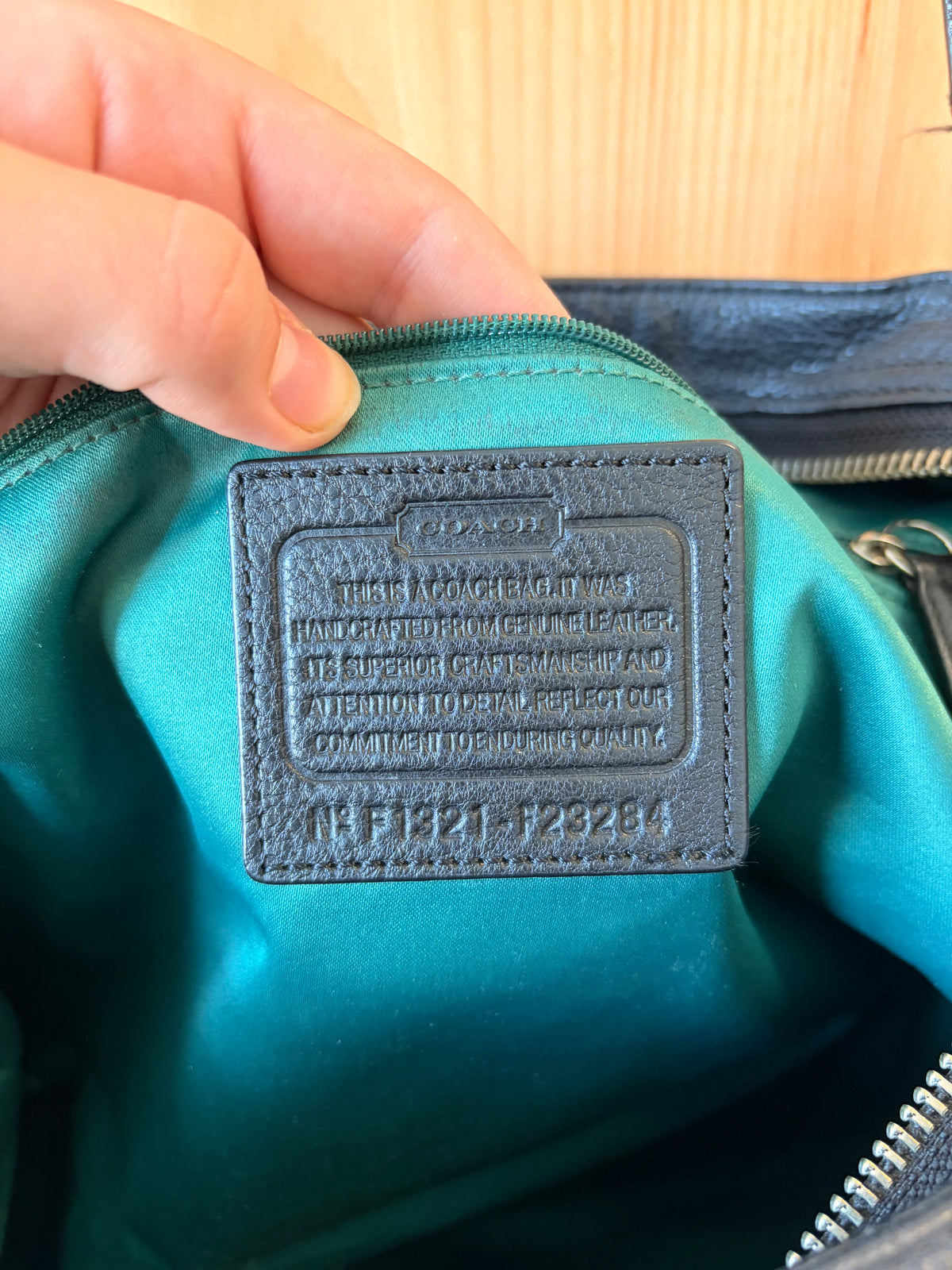 Classic Black Coach Purse