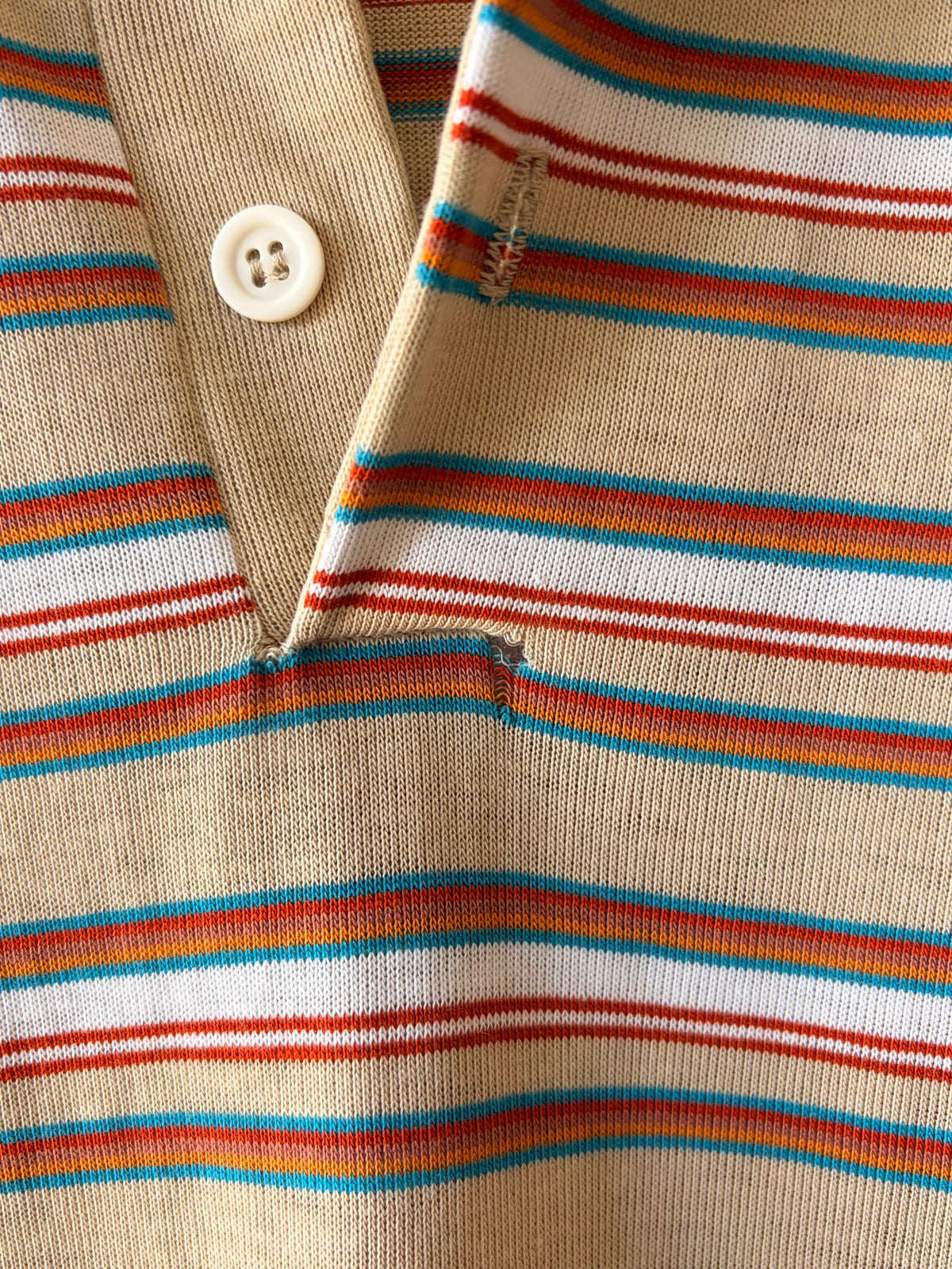 Vtg Levi’s Striped Single Stitch Polo : L
