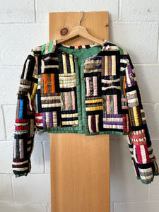 WHSE479 Reworked Quilt Jacket : XS/S
