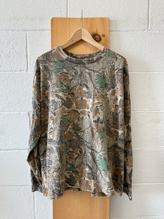 Vtg Camo Long Sleeve : XL