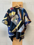 WHSE479 Upcycled Quilt Cape