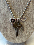 WHSE479 Key Charm Necklace