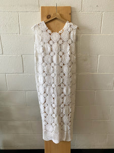 WHSE479 White Sheath Dress