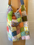 WHSE479 Upcycled Oversized Quilt Bag