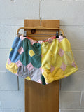 WHSE479 Upcycled Quilt Shorts : L