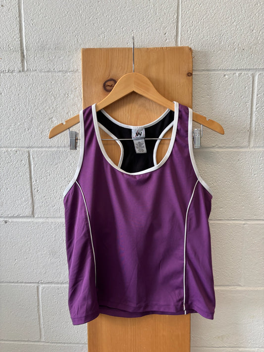 Vtg Purple Sports Tank : XL