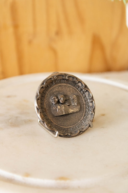 Tiny Pewter Plate