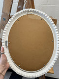 Vintage White Oval Mirror (Local Pick Up Only)
