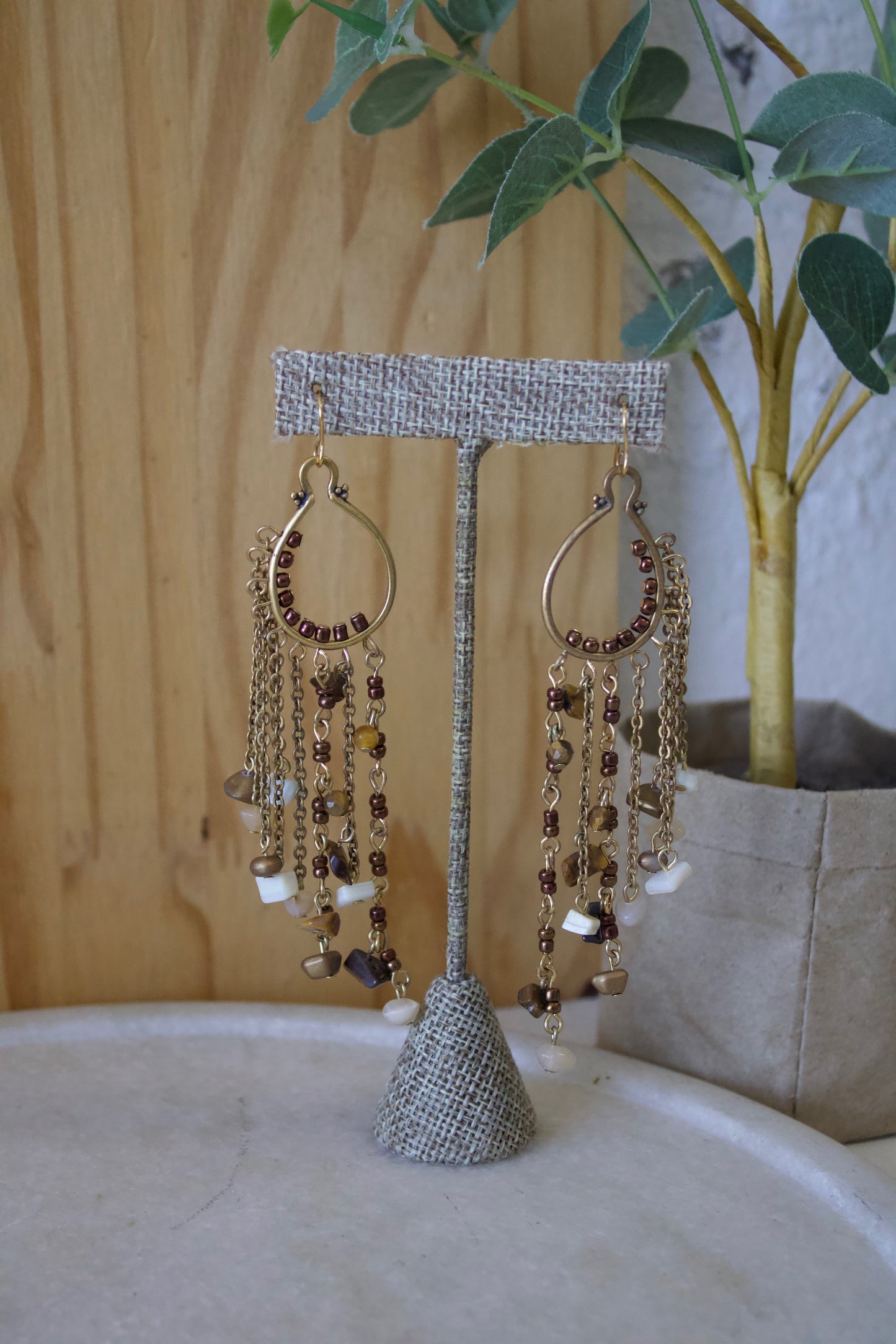 Beaded Chandelier Earrings
