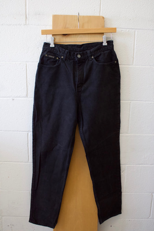 Vtg Calvin Klein Black Jeans : 14