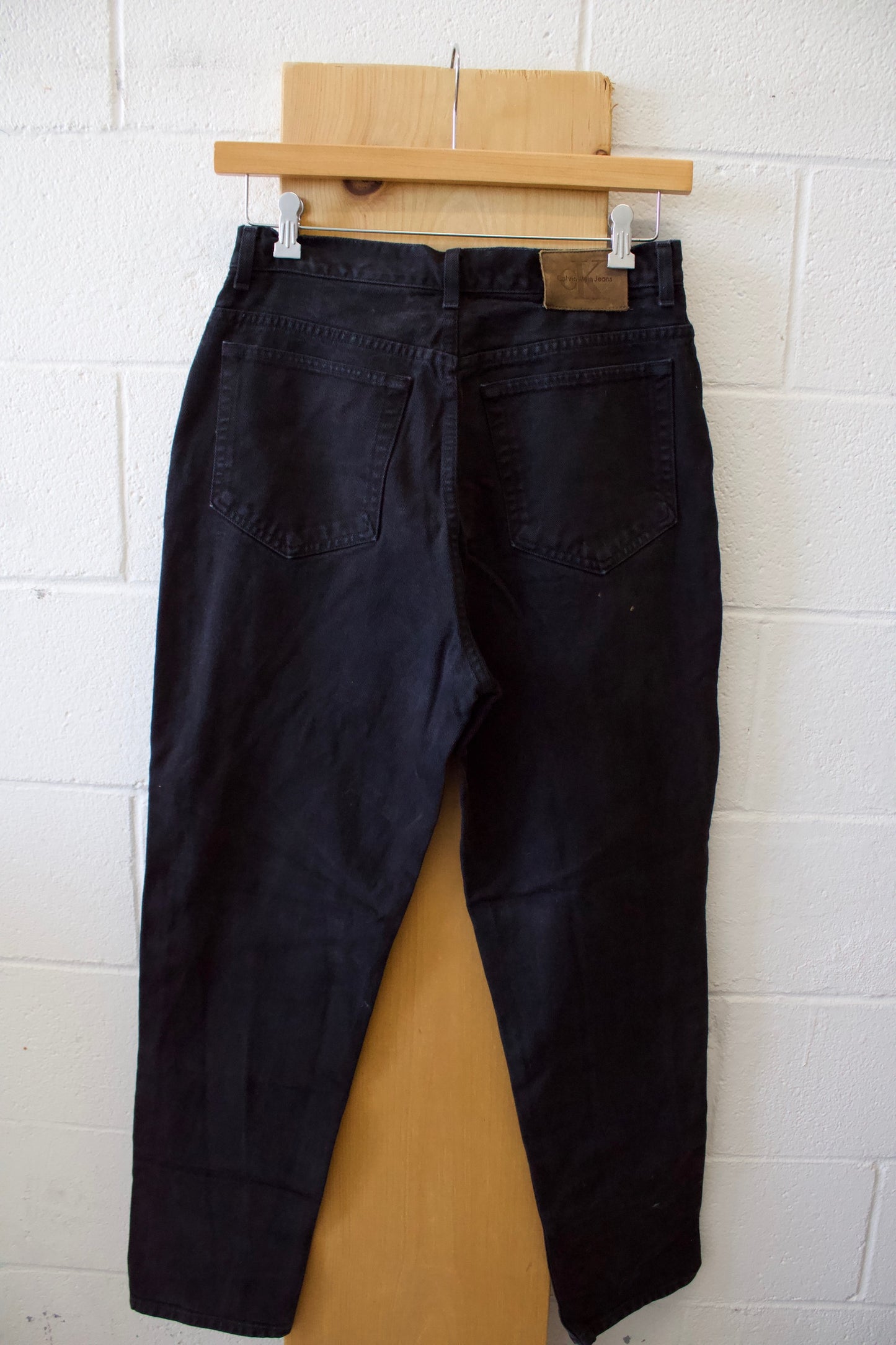 Vtg Calvin Klein Black Jeans : 14
