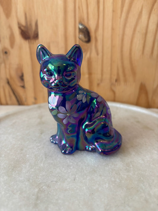 Fenton Iridescent Cat