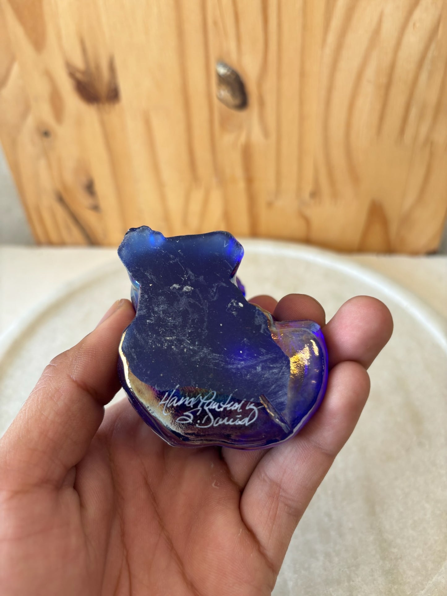 Fenton Iridescent Cat