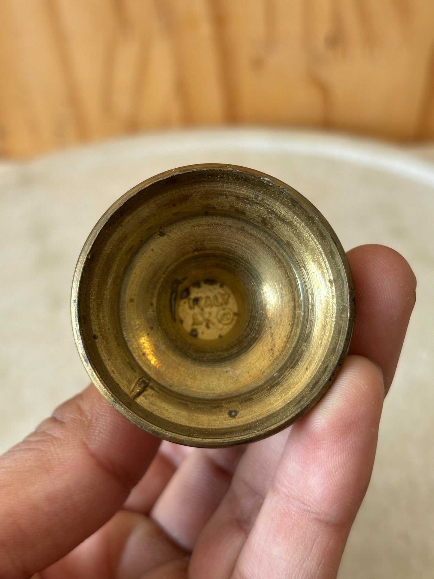 Small Brass Candleholder