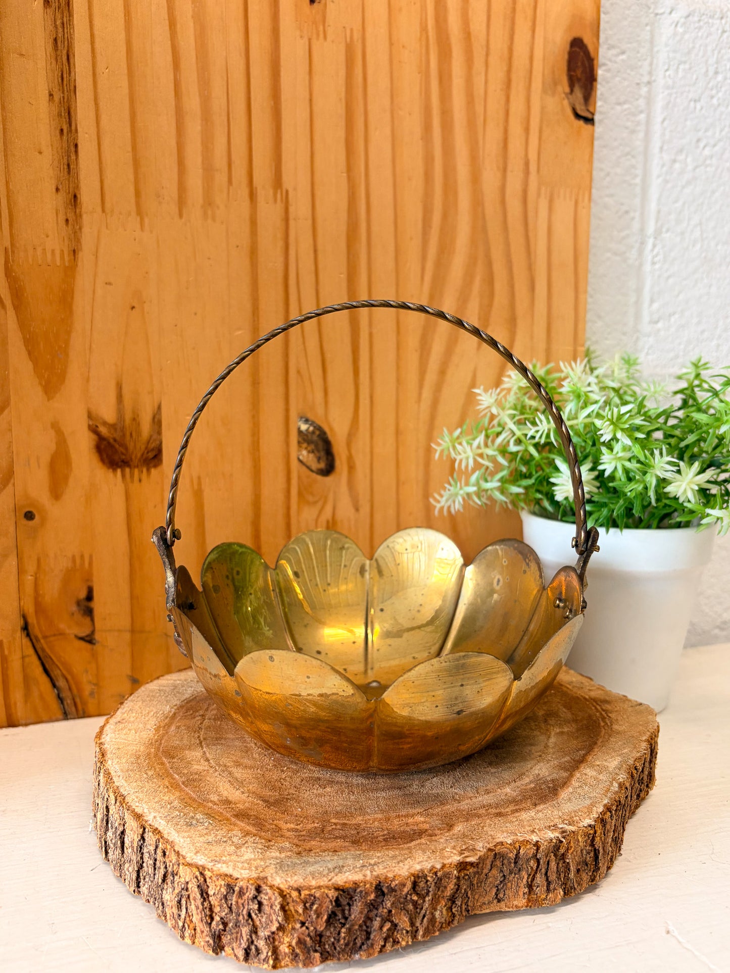 Little Brass Basket (Local Pick Up Only)