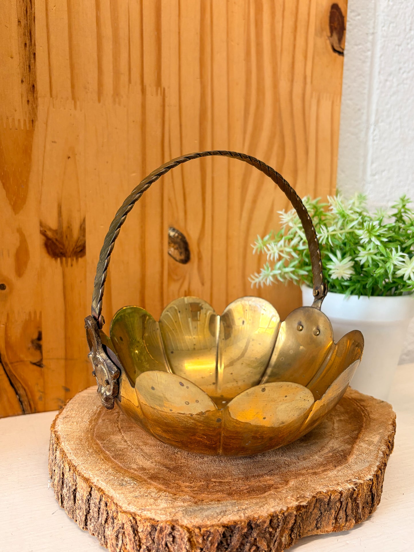 Little Brass Basket (Local Pick Up Only)