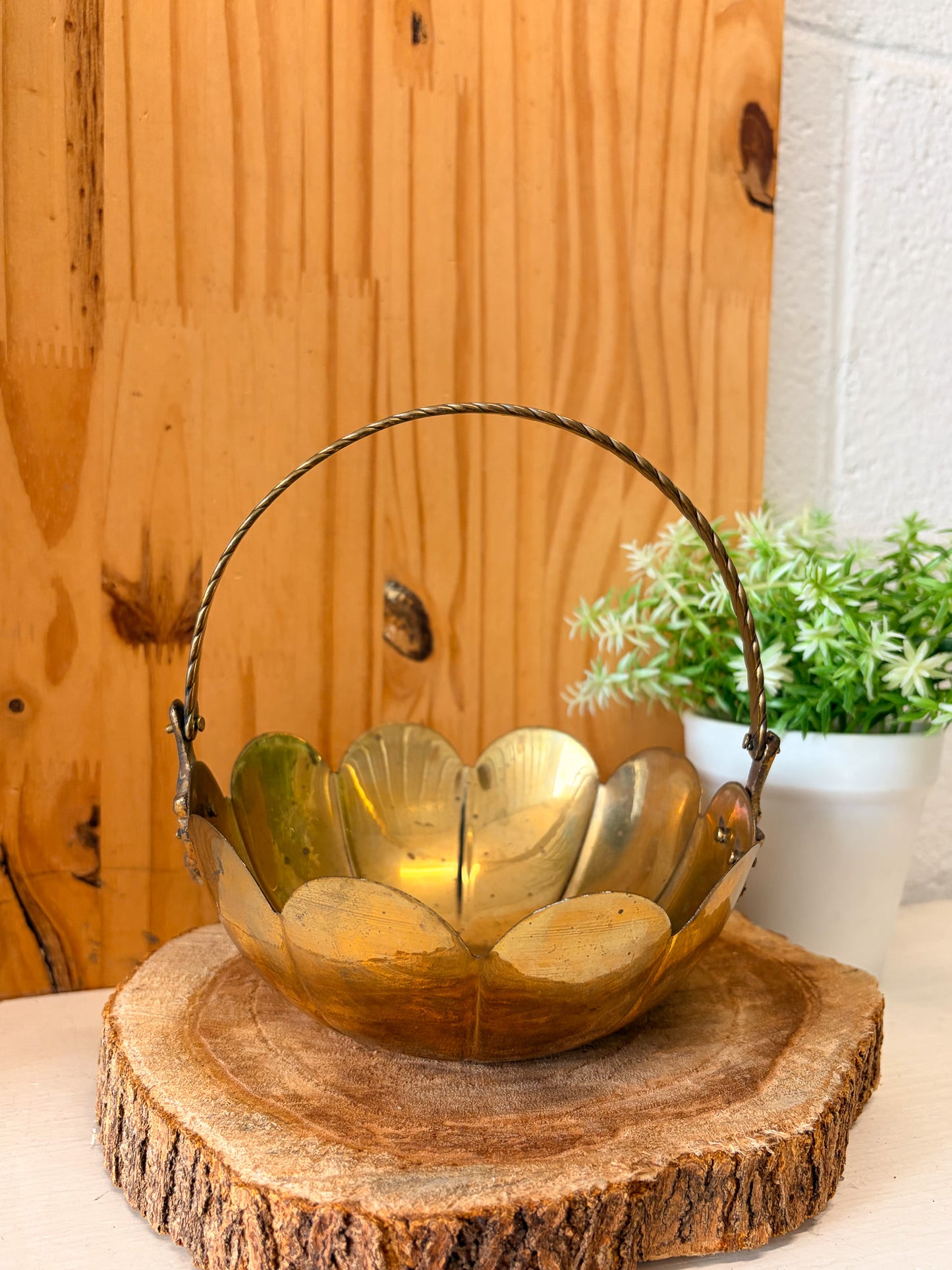 Little Brass Basket (Local Pick Up Only)