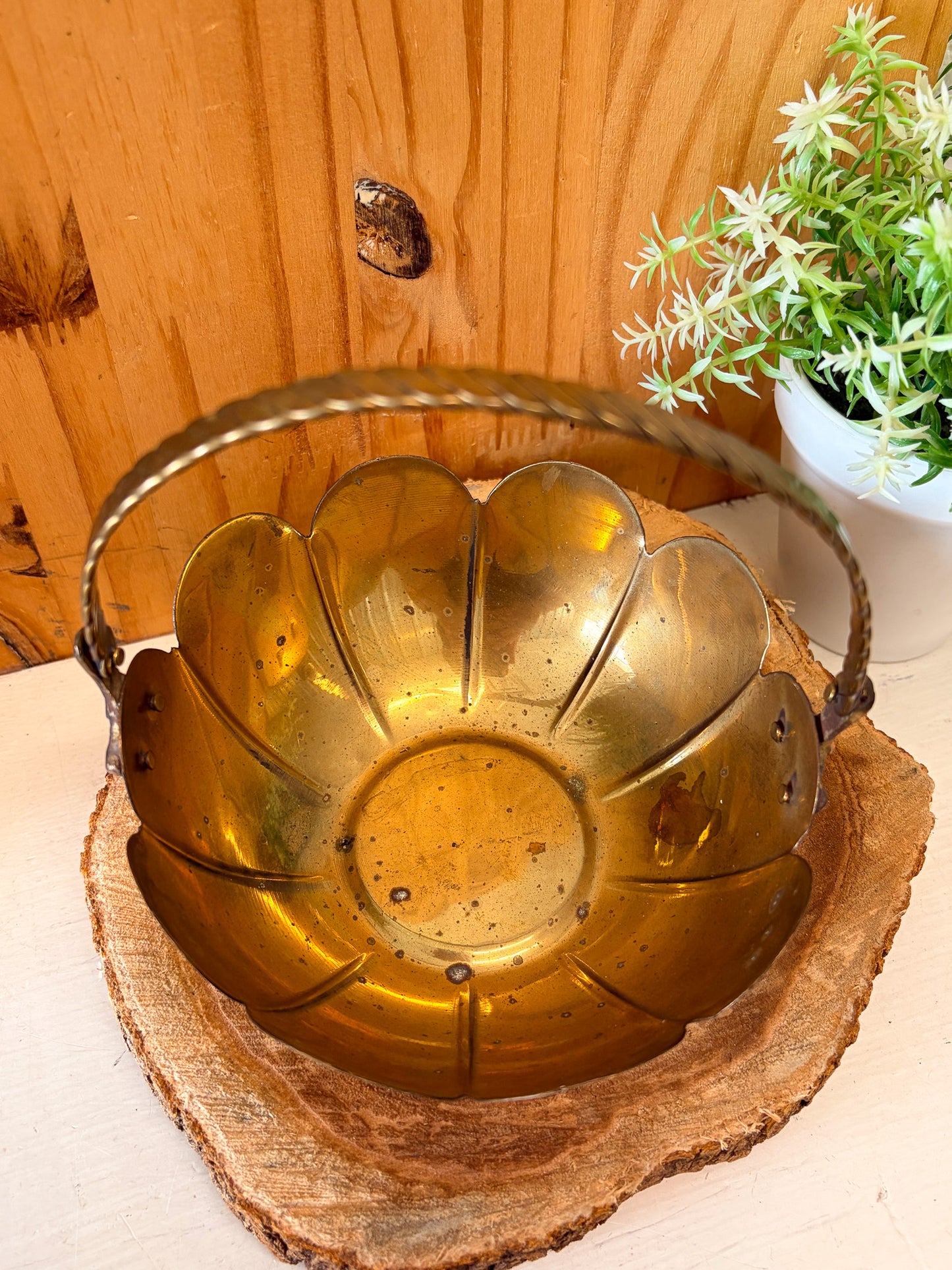 Little Brass Basket (Local Pick Up Only)