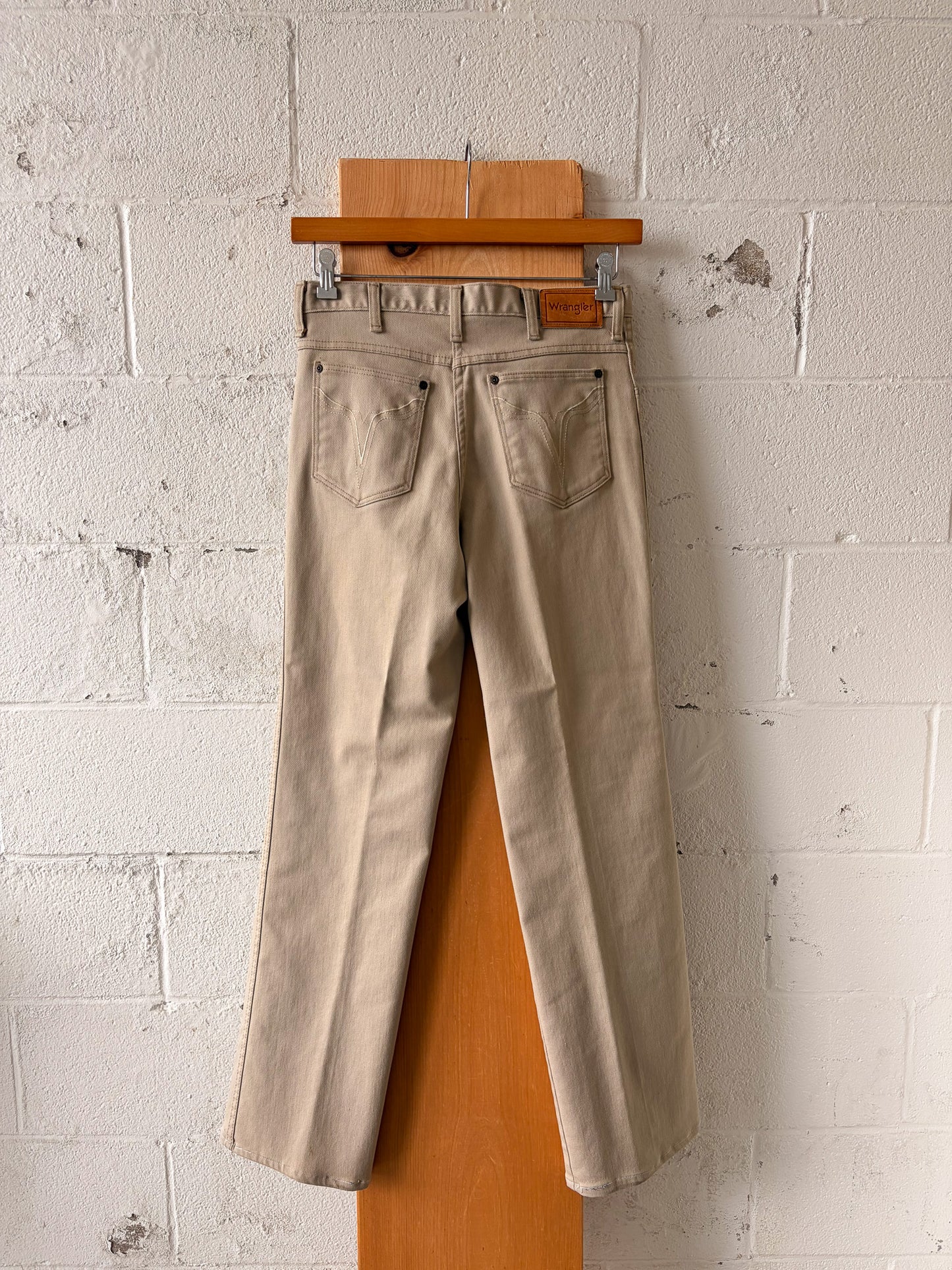 Vtg Beige Wranglers : 32L