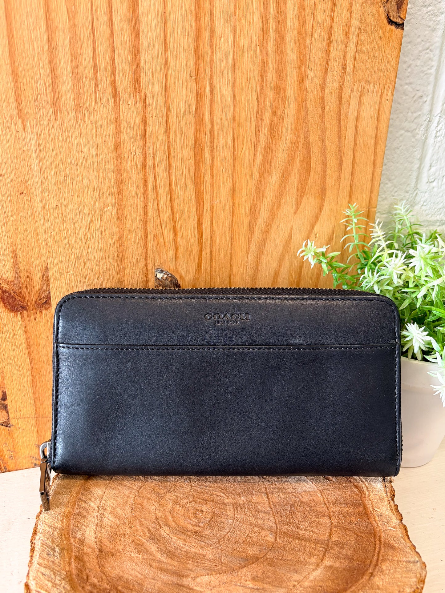 Classic Black Coach Wallet